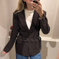 g-Blazer Belted Chocolate