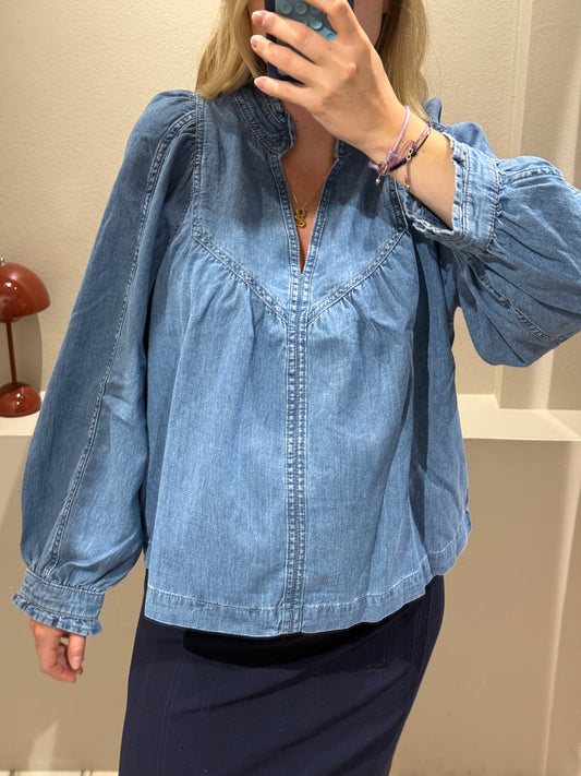 Ba&Sh Lay Bluse Denim