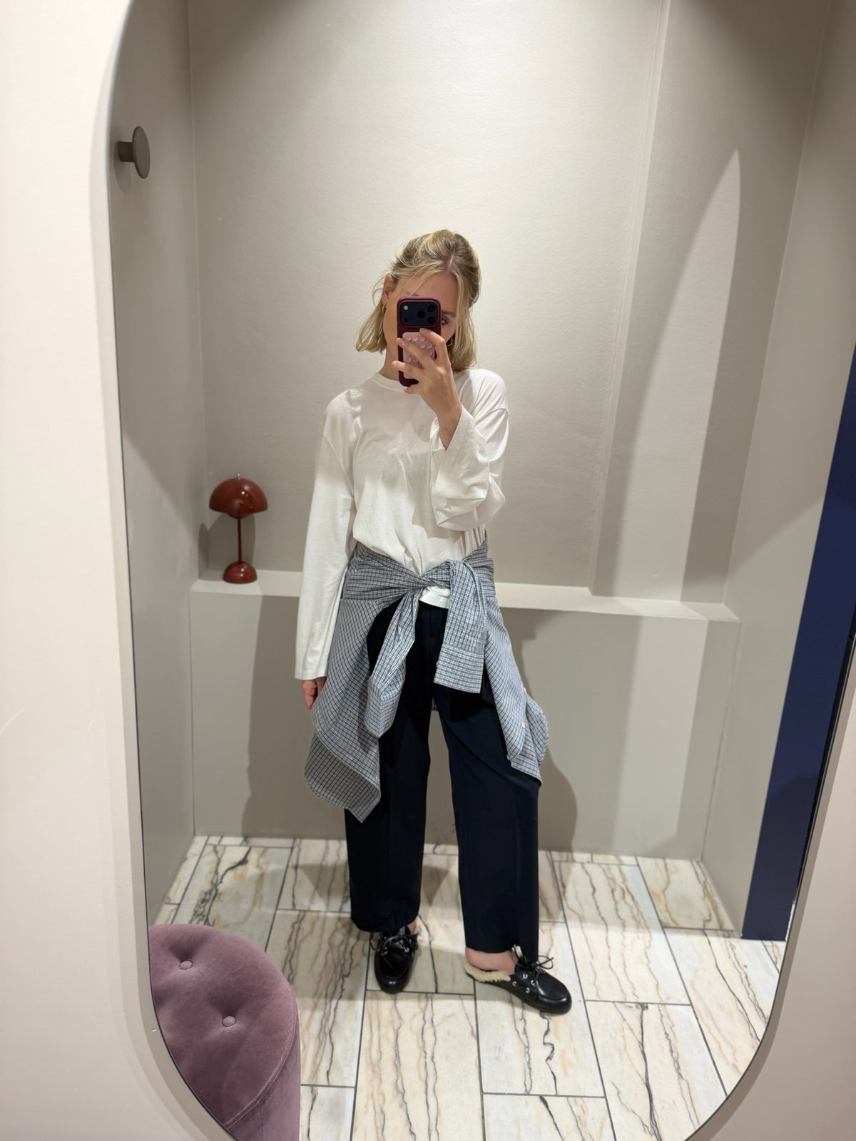 Boat Loafer Mule Fur Night