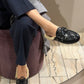 Boat Loafer Mule Fur Night