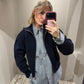 North Zip Strickjacke Navy
