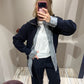 North Zip Strickjacke Navy