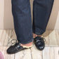 Boat Loafer Mule Fur Night