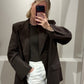 g-Blazer Chocolate Pinstripes