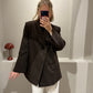 g-Blazer Chocolate Pinstripes