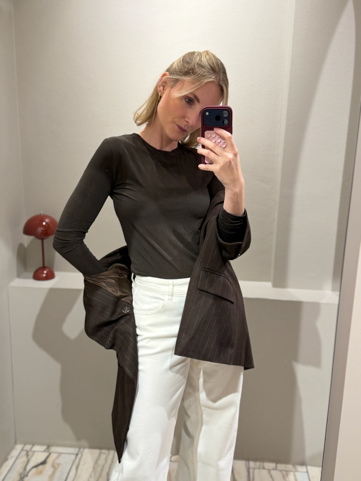 g-Sheer Longsleeve Chocolate