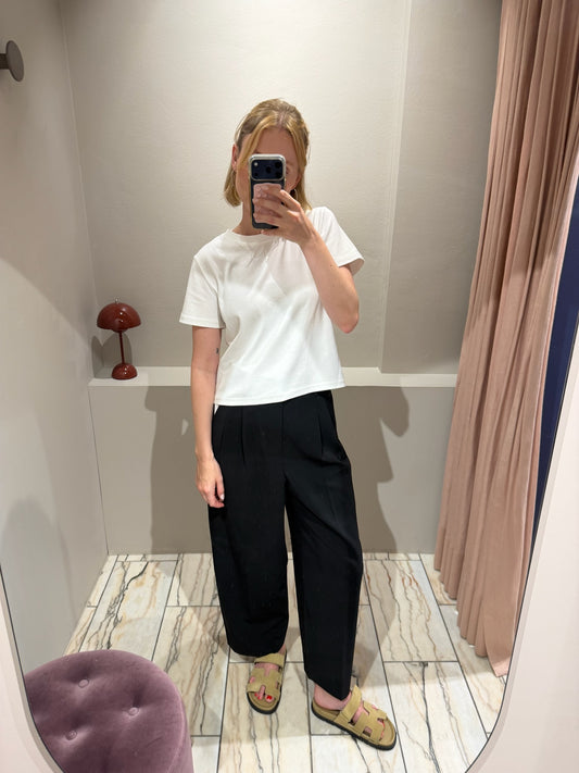 Noa Crop Hose Schwarz