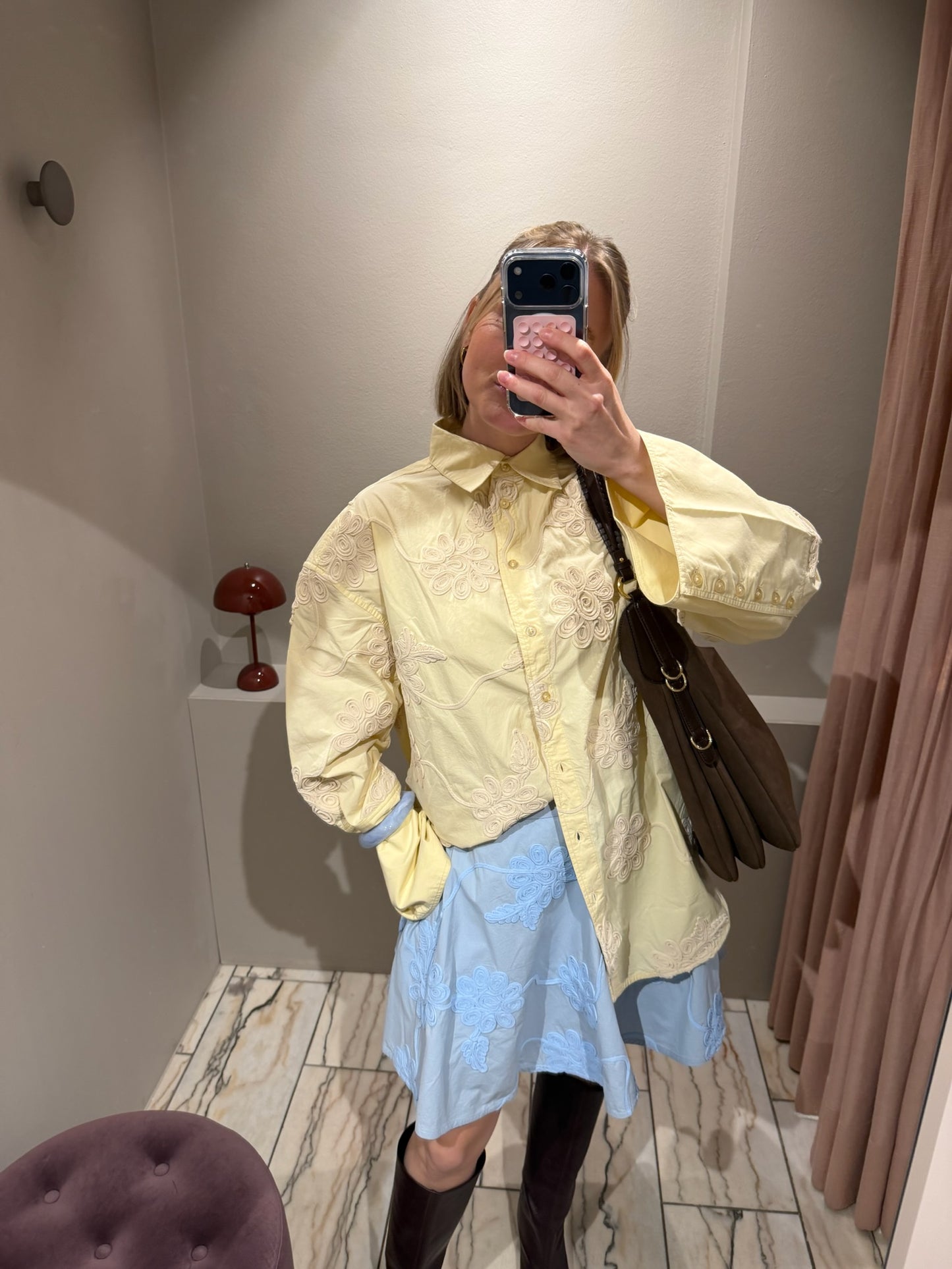 Rotate Flower Oversized Shirt