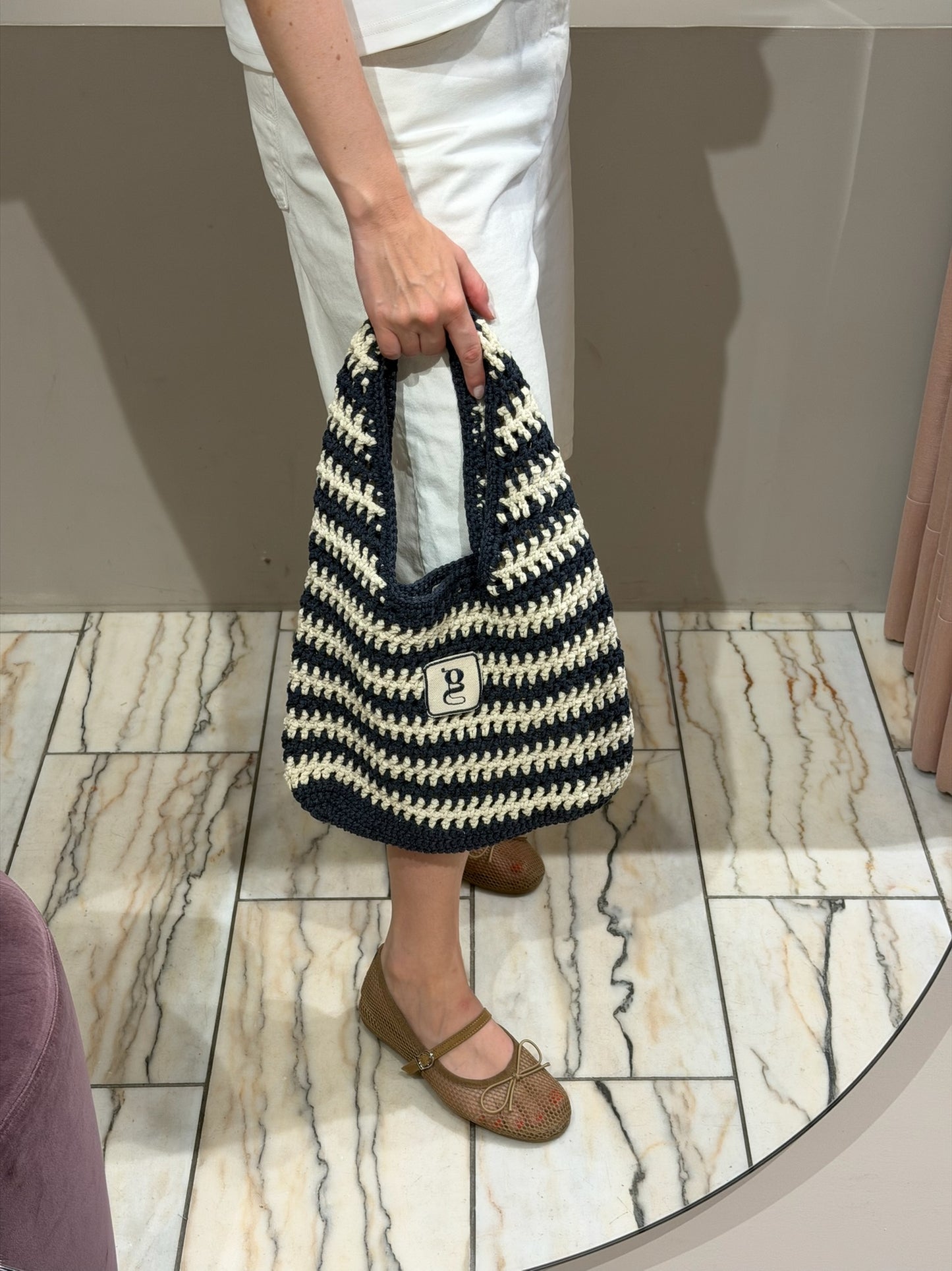 Maxi g-Bag Striped Blue