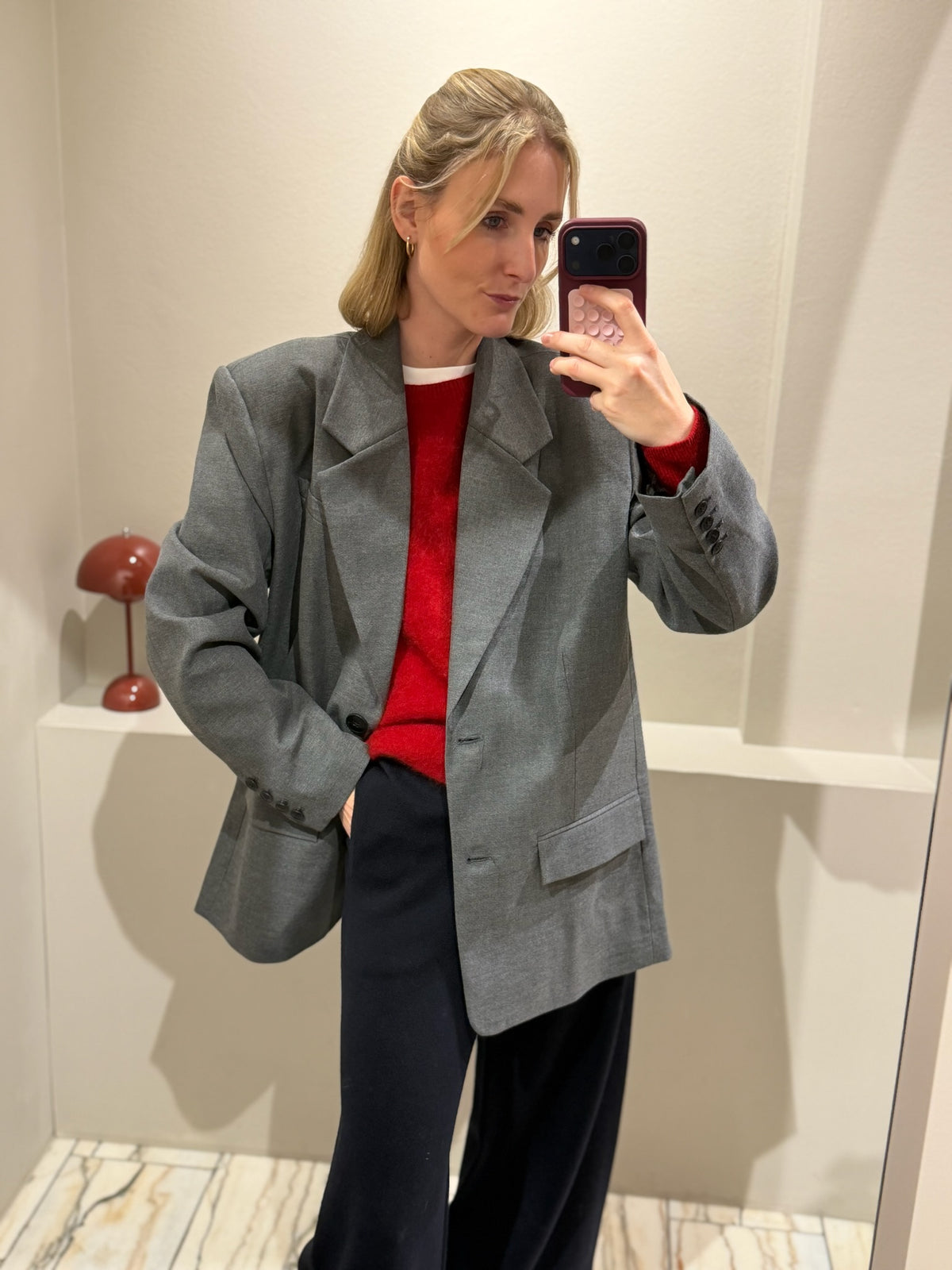 Paula Blazer Grau