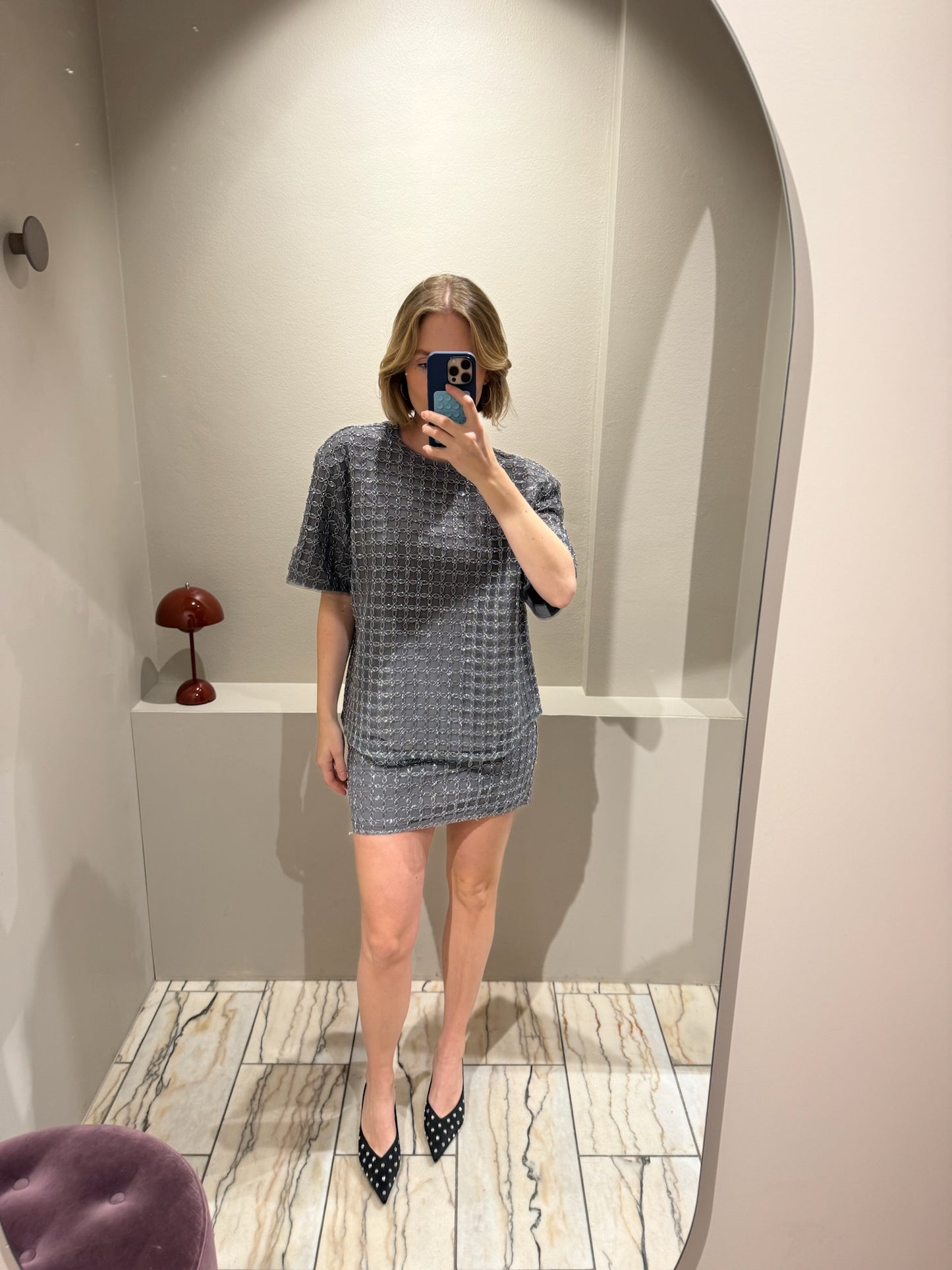 ROTATE Beaded Oversized Top