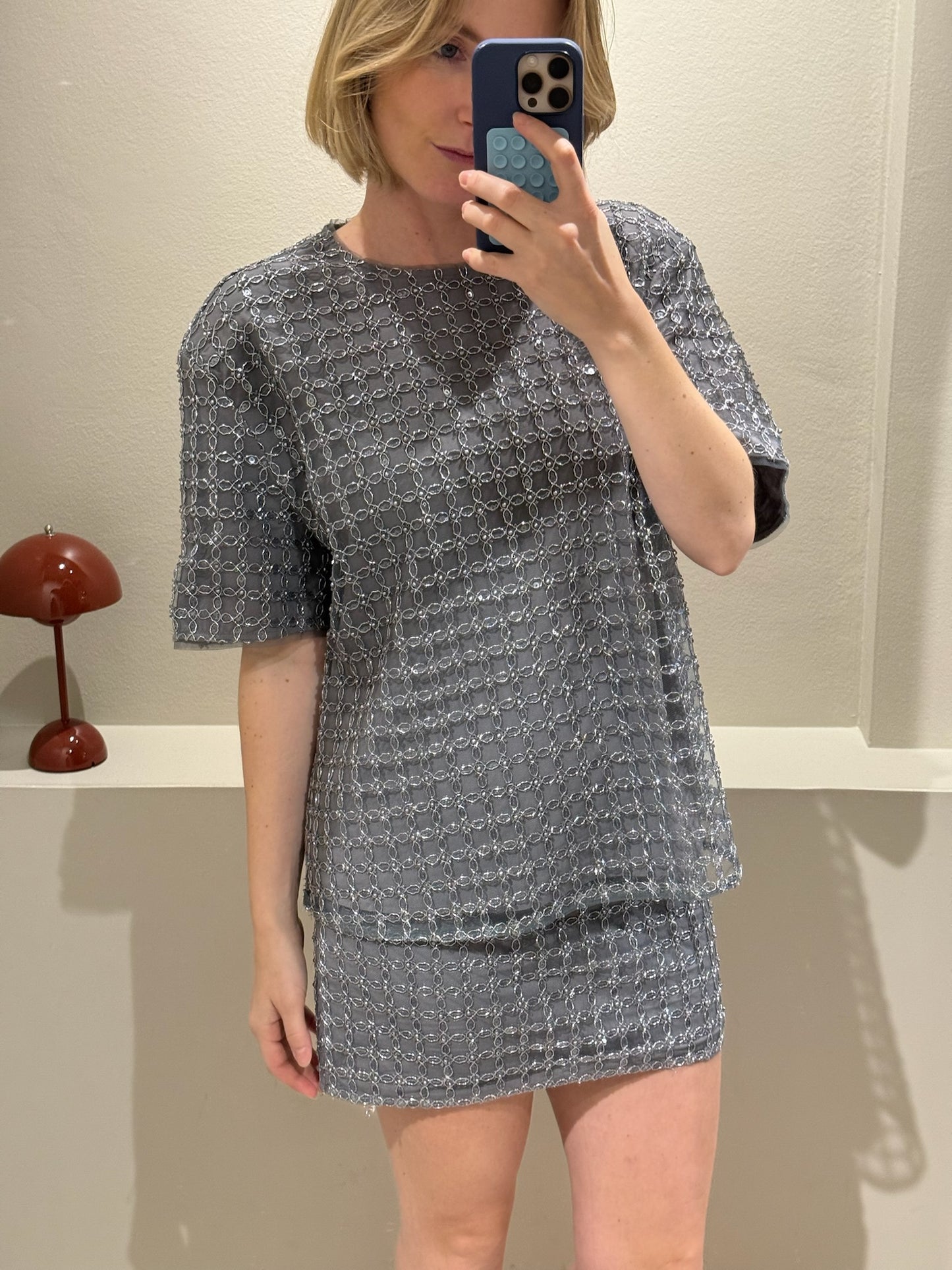 ROTATE Beaded Oversized Top