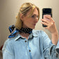 g-Polka Dot Seidenschal