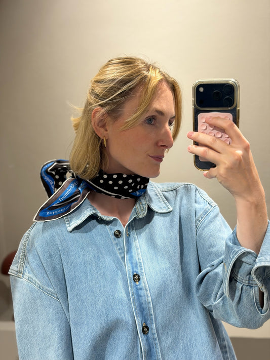 g-Polka Dot Seidenschal