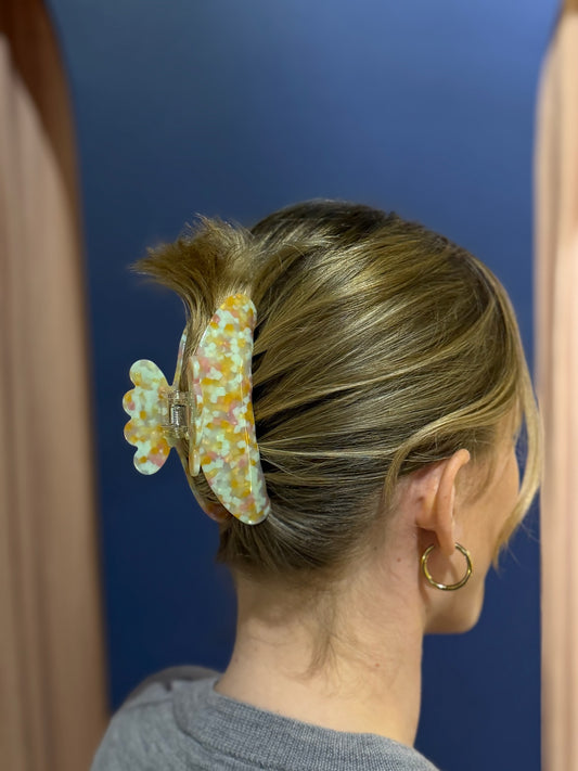 SUI AVA Haarklammer Helle Cherry Big