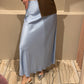 G-Satin Skirt Skyblue