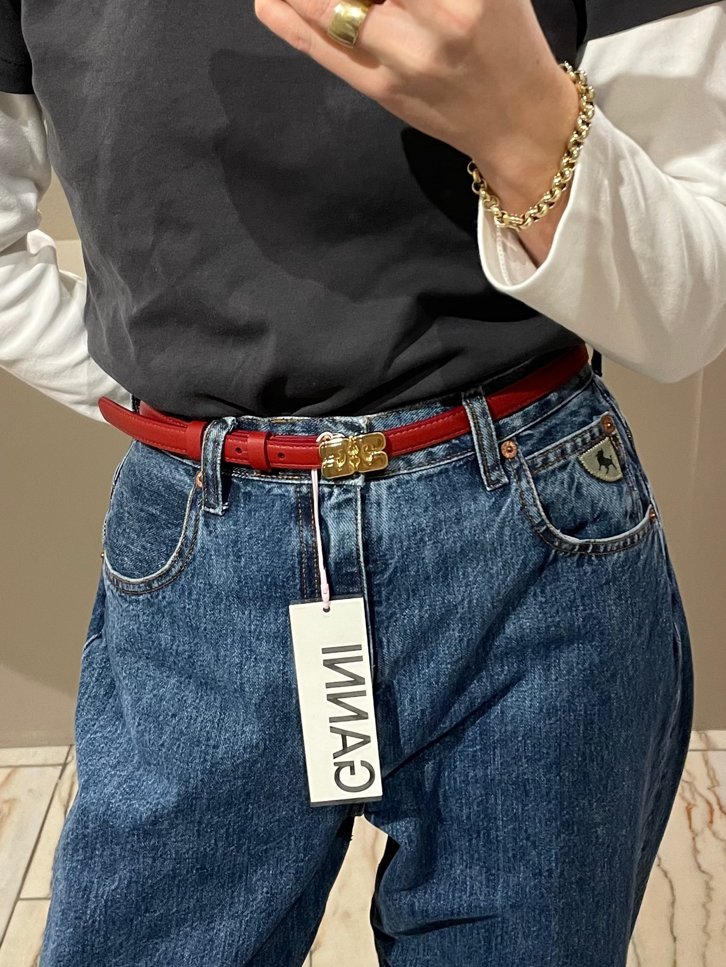 GANNI Kat Belt Small