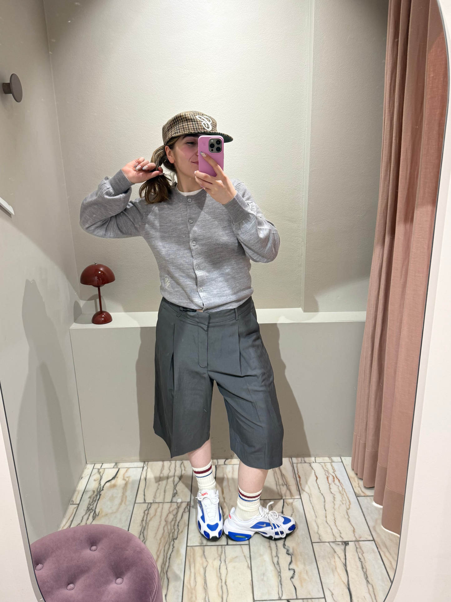 ROSSI Devin Shorts Business Linen Grau