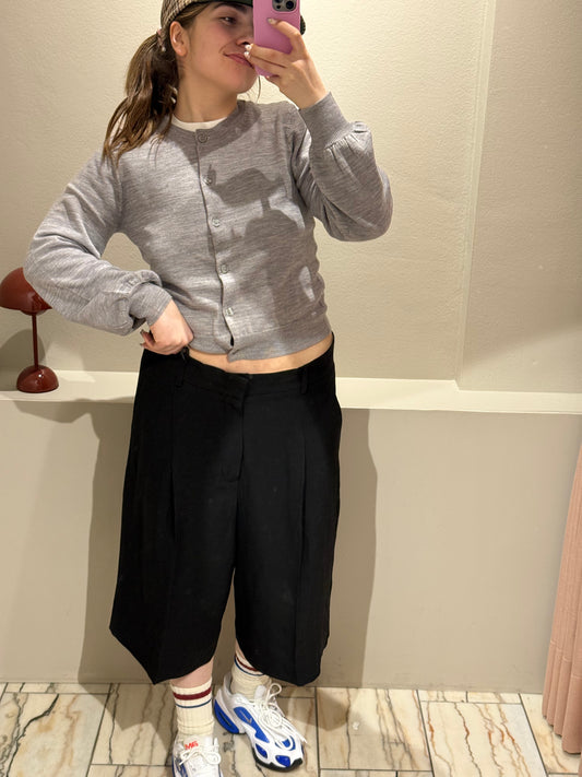 ROSSI Devin Shorts Business Linen Schwarz