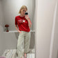 Jawo T-Shirt Rot