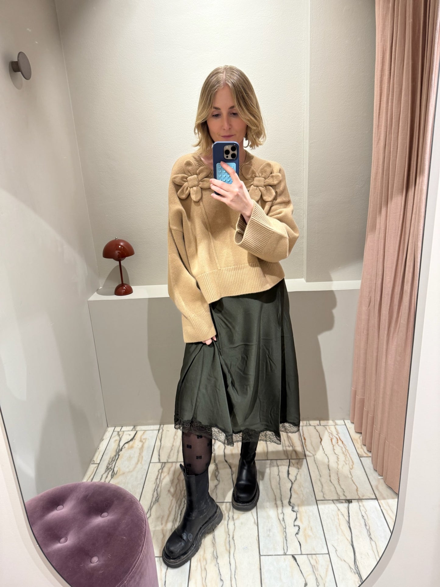 Ba&Sh Cyla Skirt Khaki