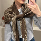 G-Paisley Scarf Braun