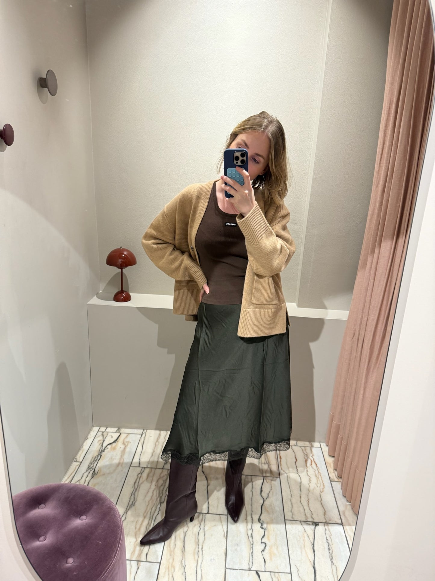 Ba&Sh Cyla Skirt Khaki
