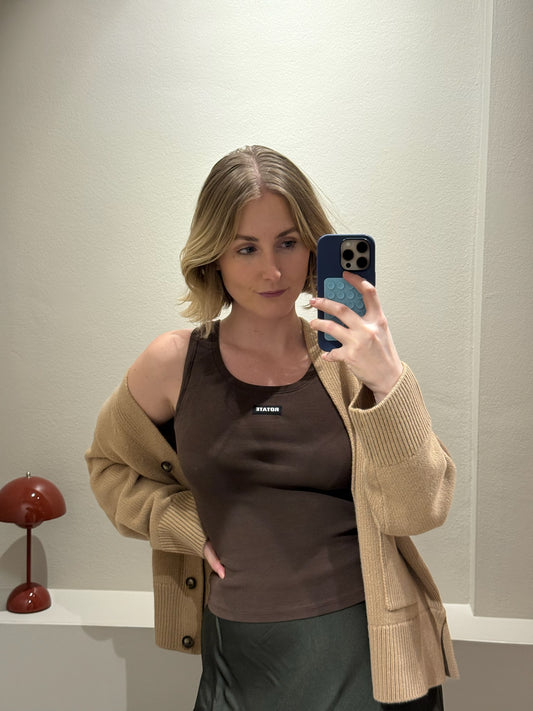 ROTATE Basic Tank Top Chocolate