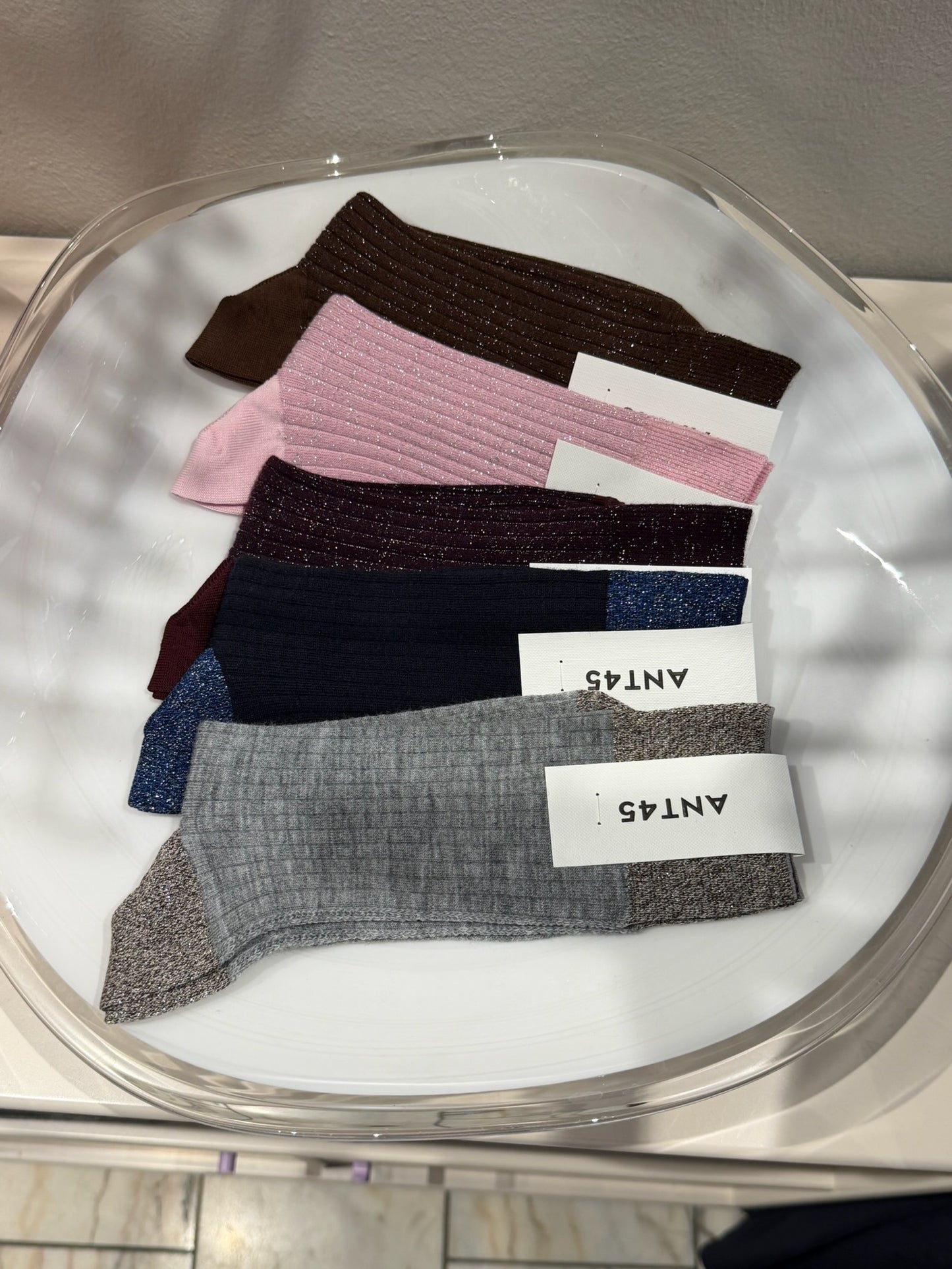 Berlino Short Socks Grau
