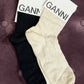 GANNI Short Ruffle Socks