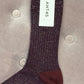 Cherry Short Socks Bordeaux
