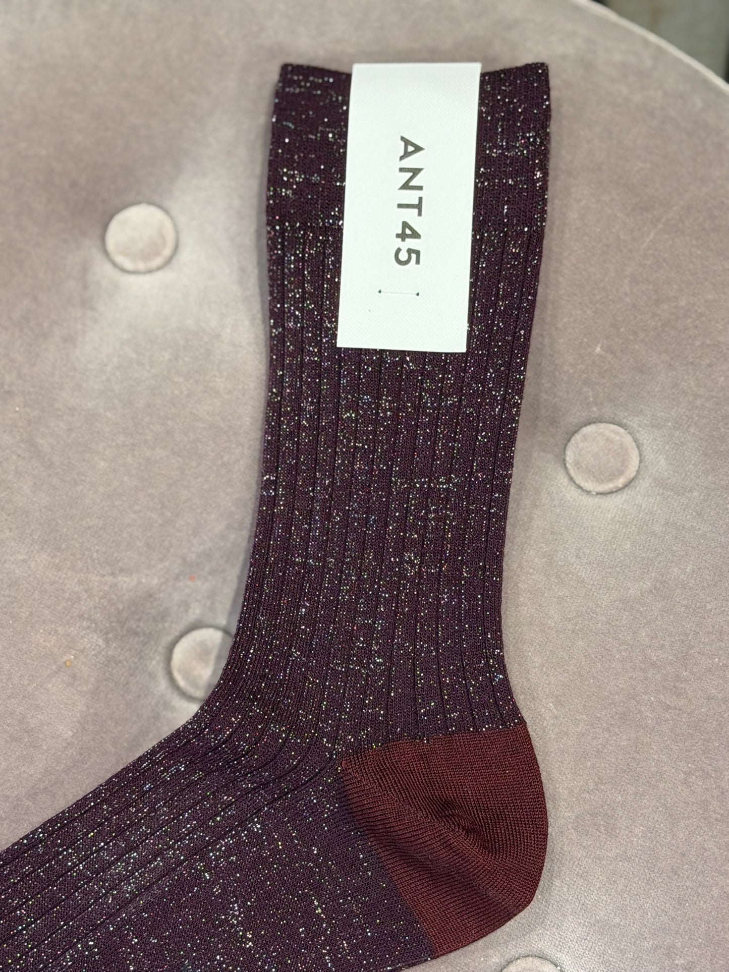 Cherry Short Socks Bordeaux