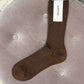 Cherry Short Socks Braun