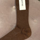 Cherry Short Socks Braun