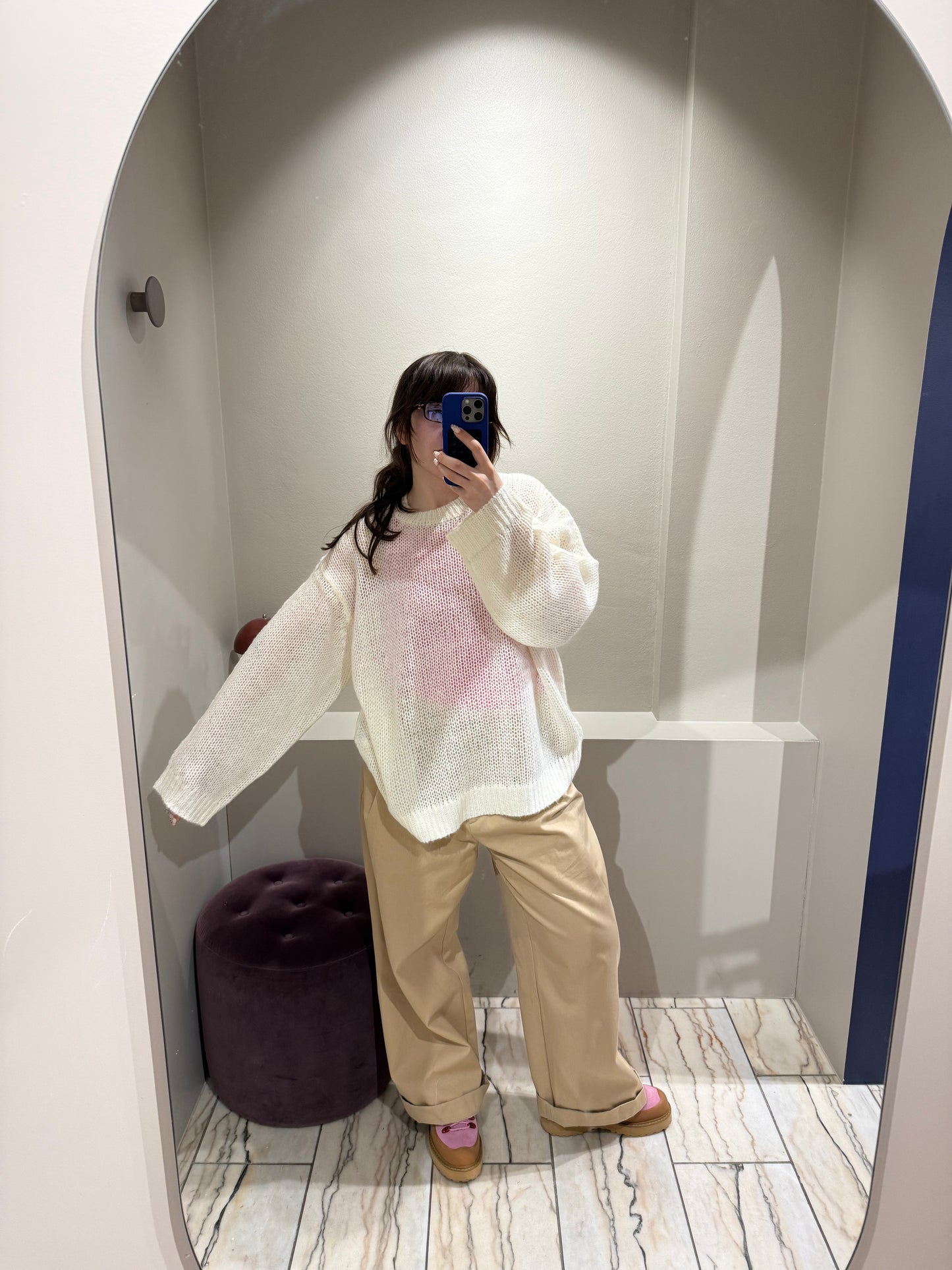 Oval Square Light Oversized Knit