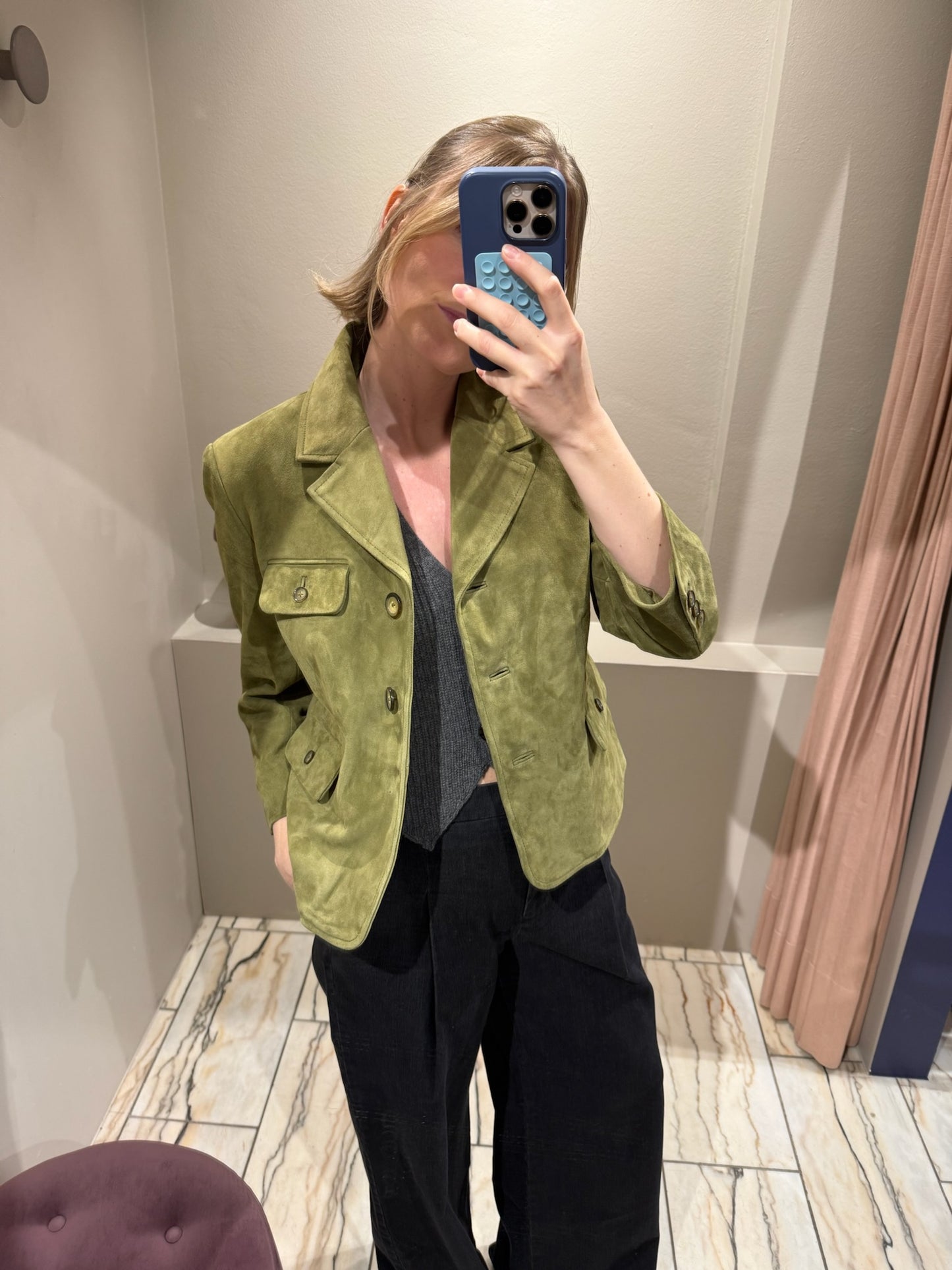 The Garment Suede Fitted Jacket