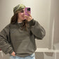 Rotate Basic Crewneck Sweater Khaki