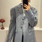 GANNI Wool Stripe Blazer
