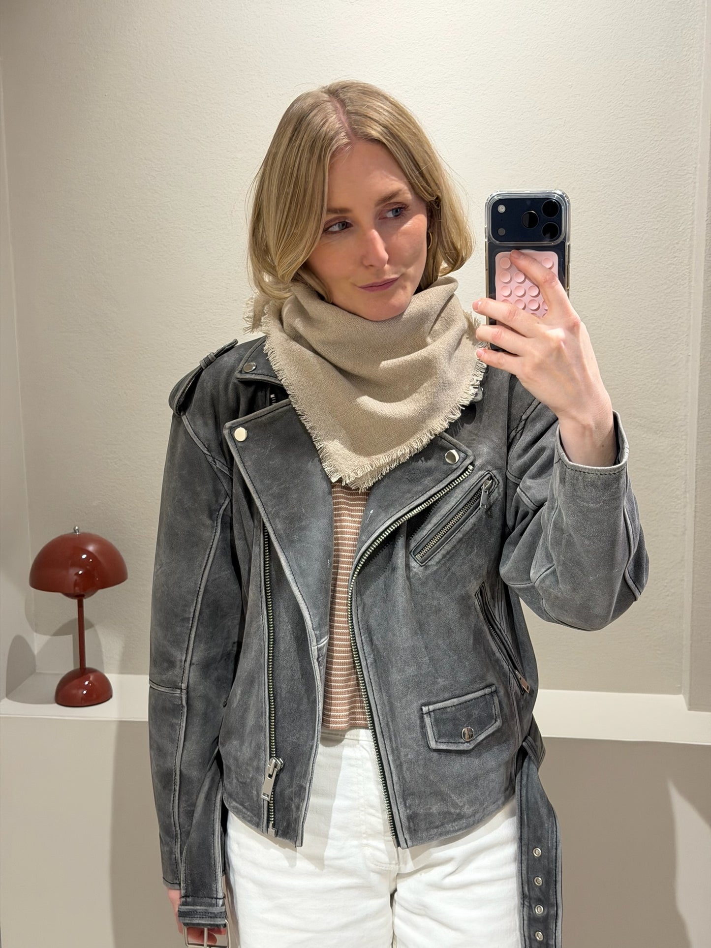 G-Mini Scarf Wool Beige