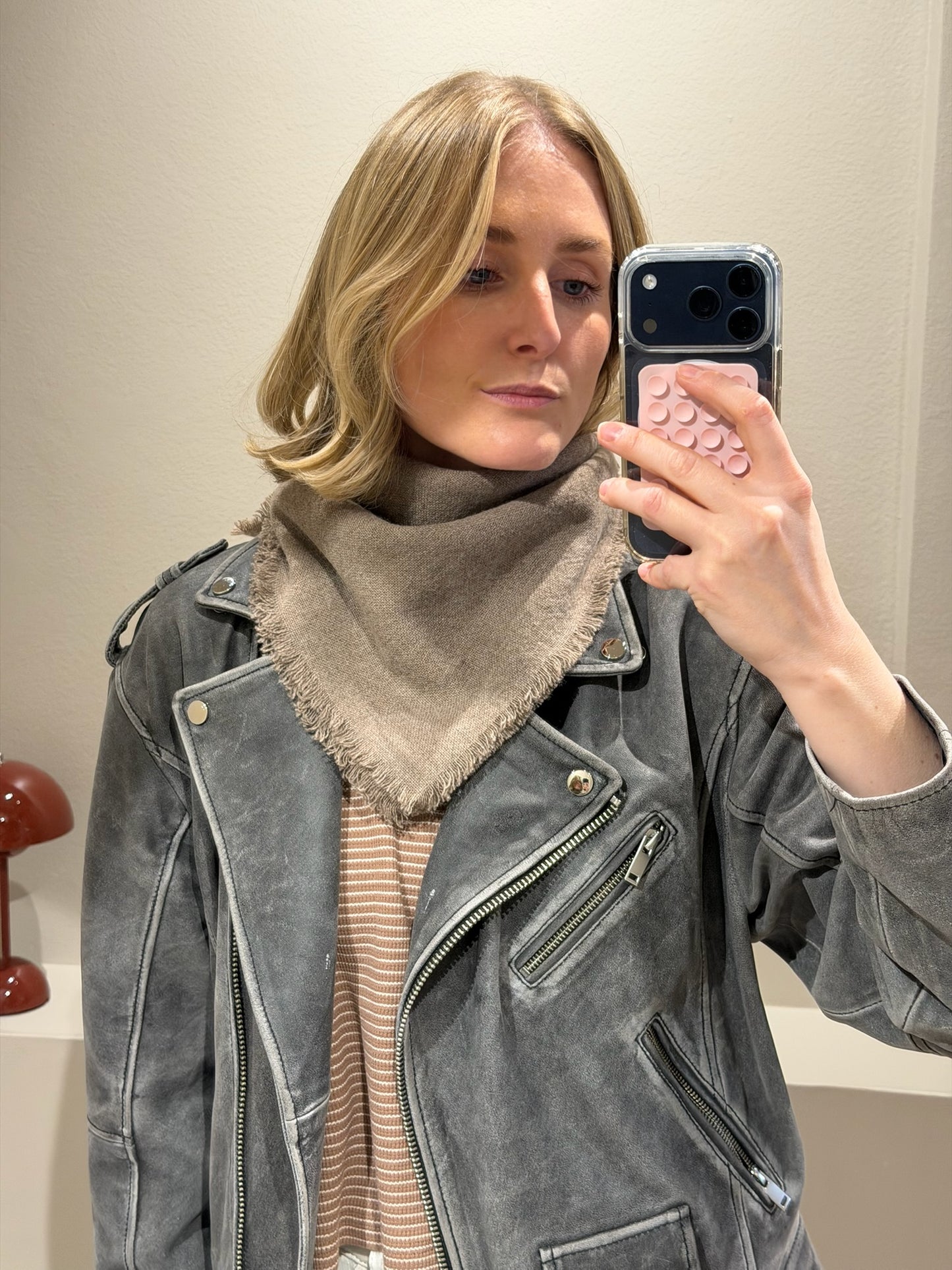 G-Mini Scarf Wool Beige