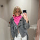 G-Mini Scarf Wool Pink