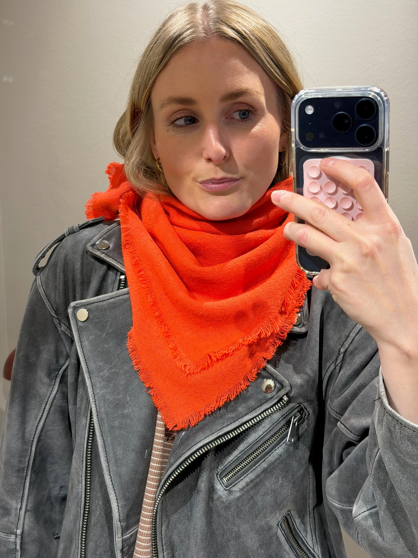 G-Mini Scarf Wool Orange