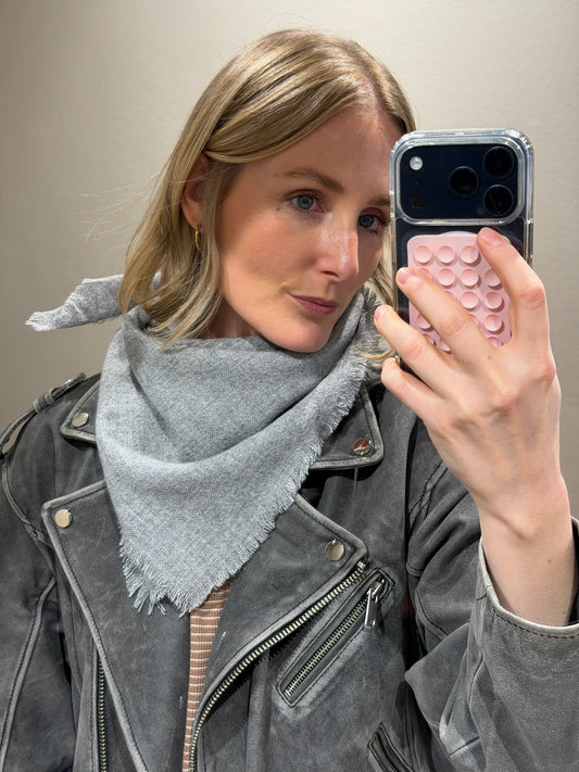 G-Mini Scarf Wool Grau