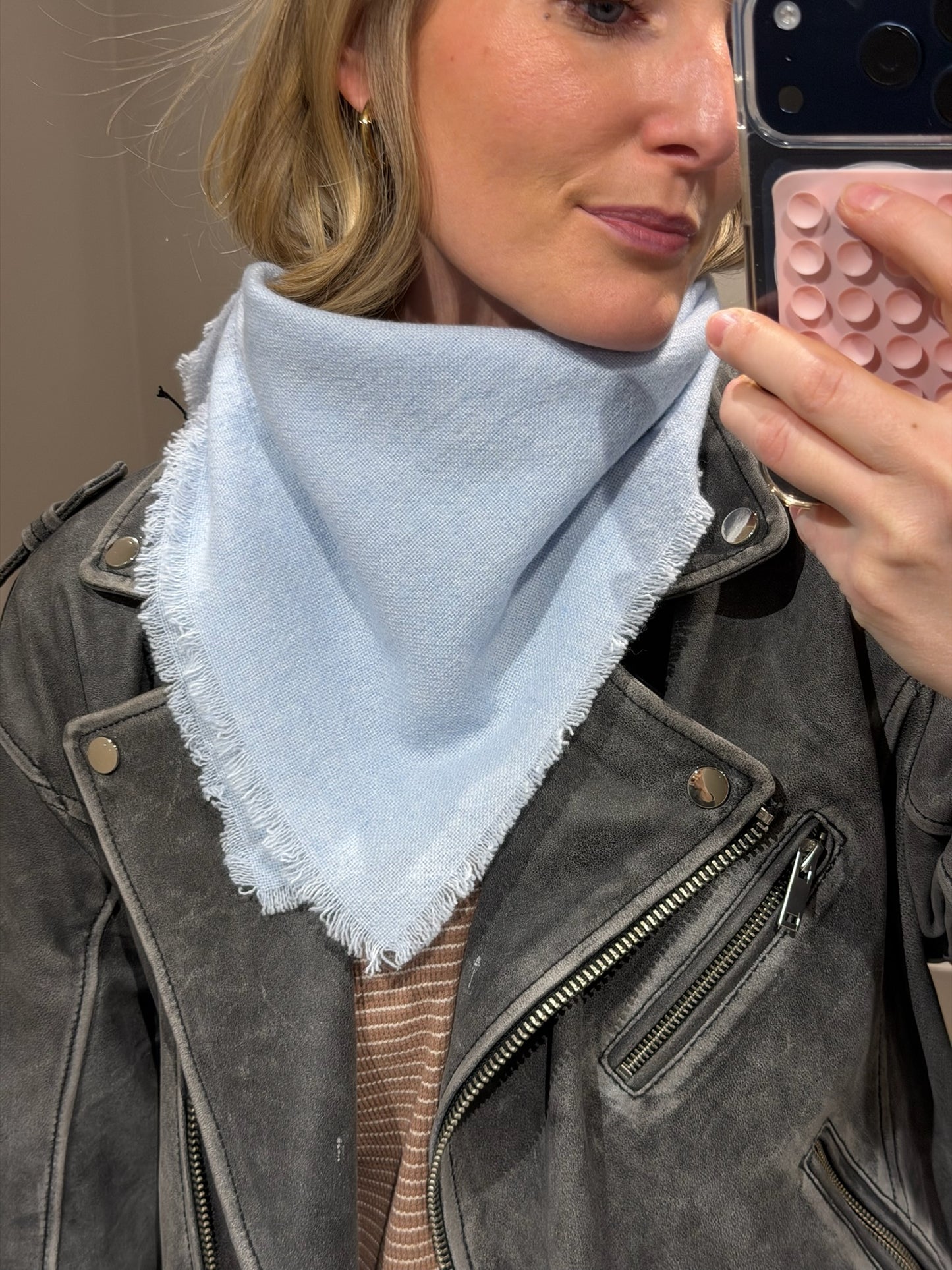 G-Mini Scarf Wool Hellblau