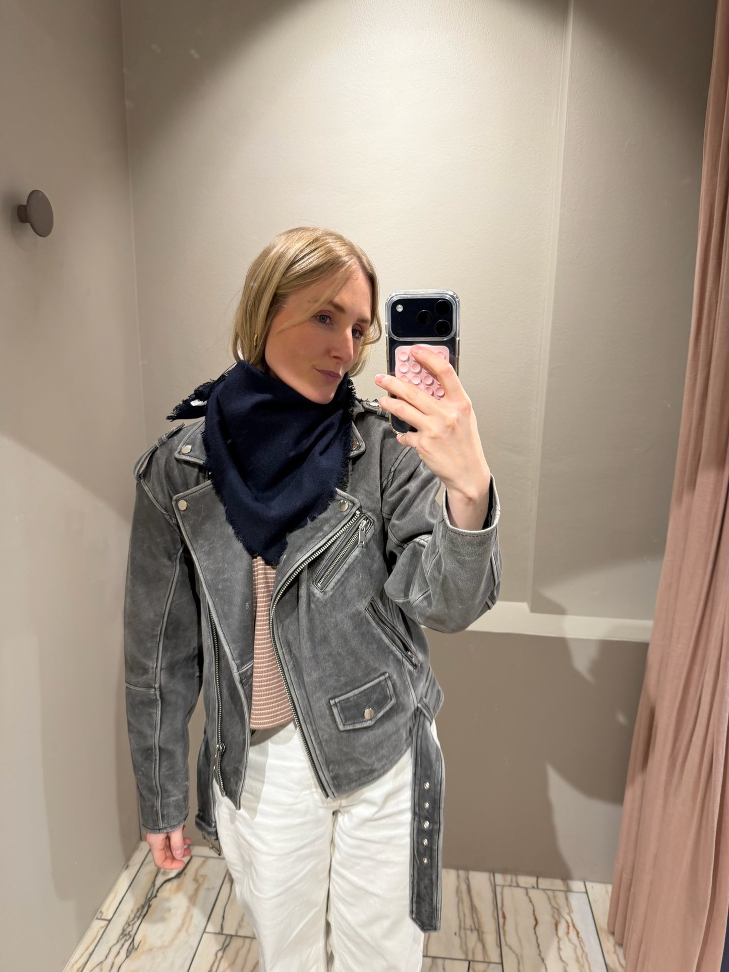 G-Mini Scarf Wool Navy