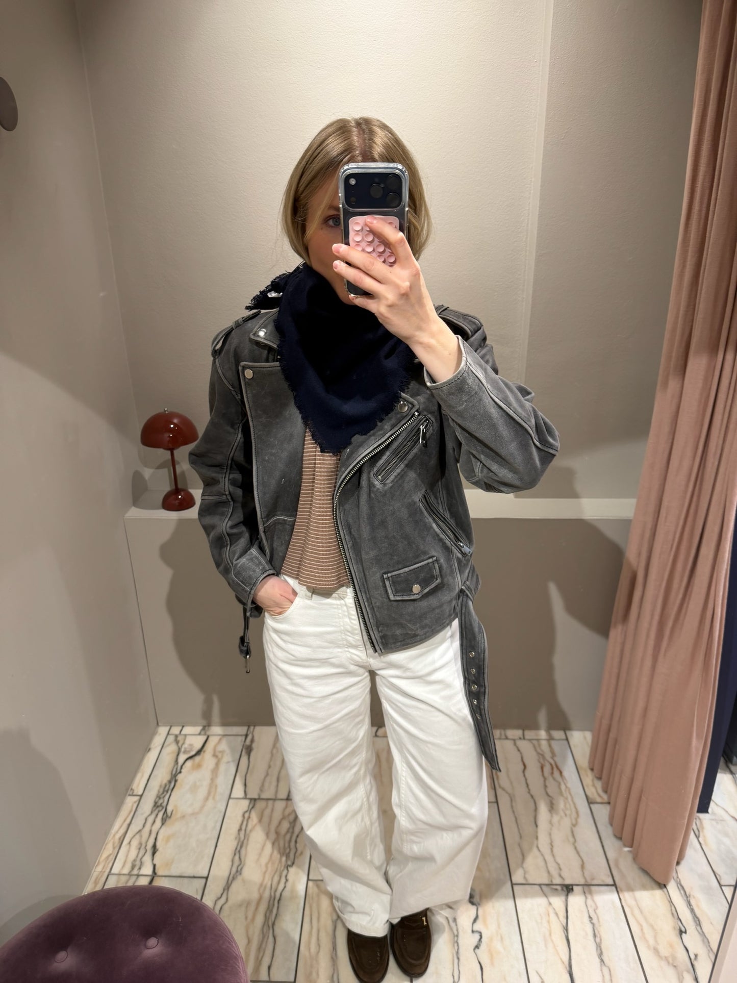 G-Mini Scarf Wool Navy