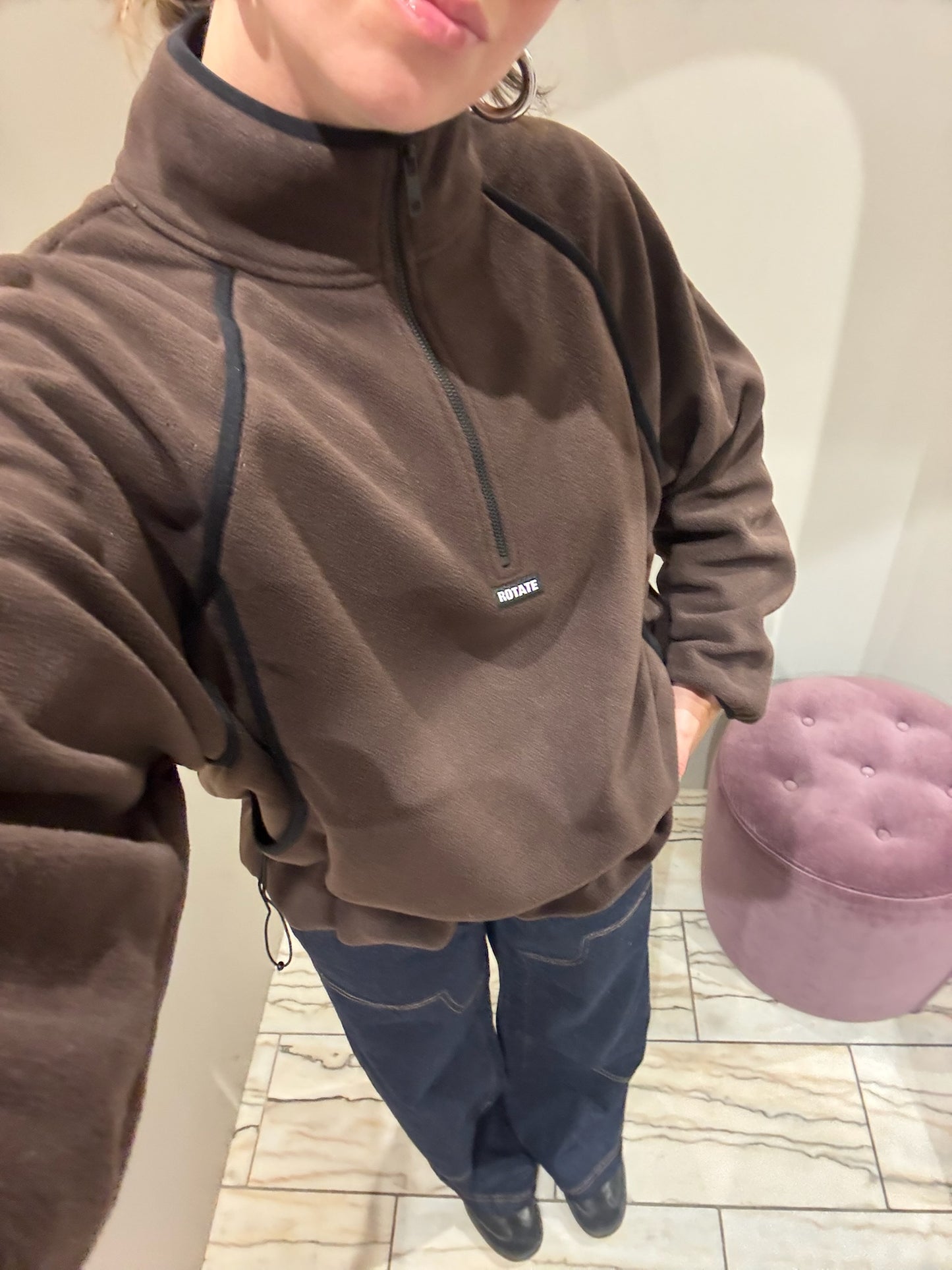 Rotate Sunday Fleece Half Zip Jacket