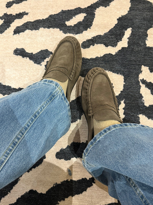Loafer Wrinkle Mule