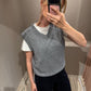 Pullunder Grau