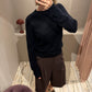 Strick-Crewneck Navy